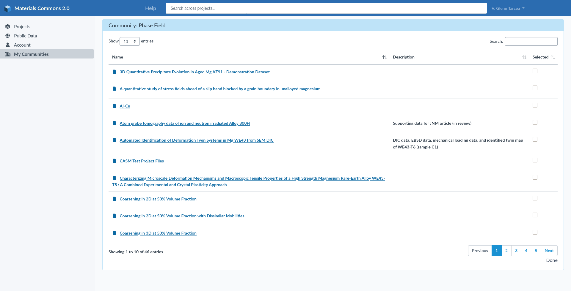 Add Datasets To Community